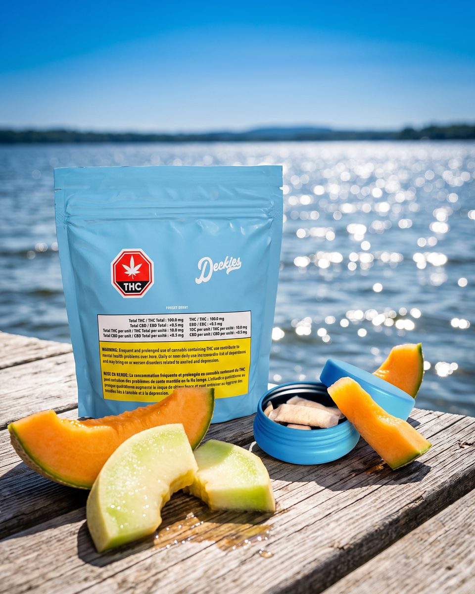 Deckies Summer Melon THC pouches