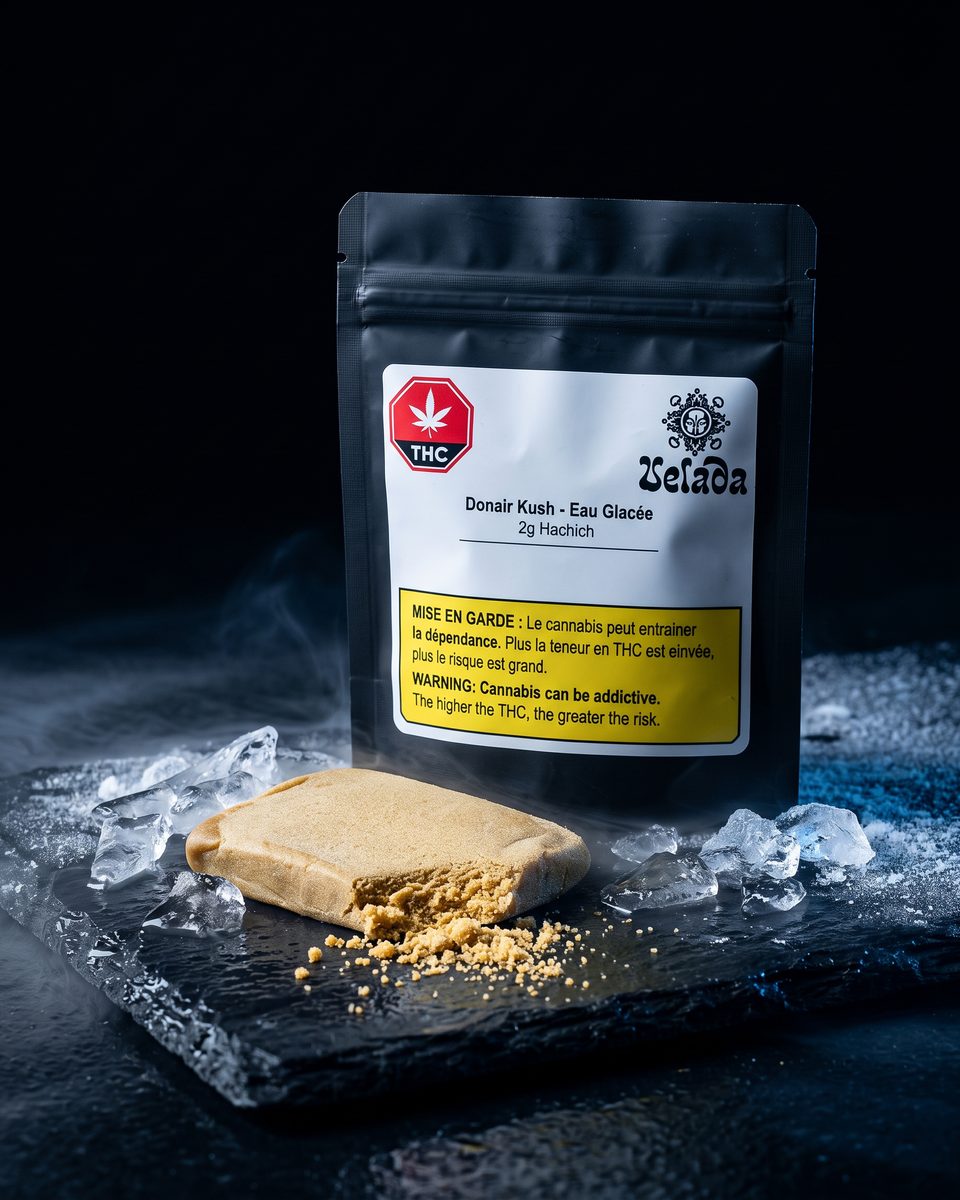 Velada Donair Kush ice-water hash